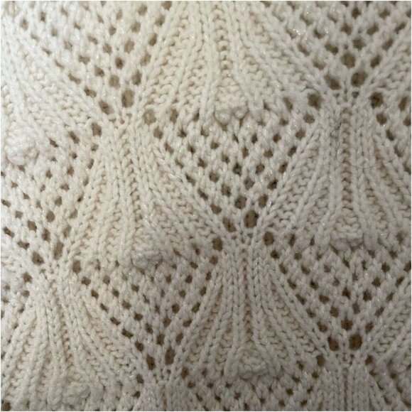 Liz Claiborne White Knit Turtleneck Sweater M Classic Winter Soft Warm - Picture 6 of 6